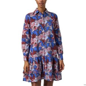 RO'S GARDEN Cecile Dress In Blue Size M